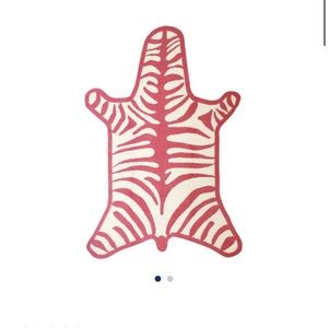 Rare Jonathan Adler pink zebra rug! Used / good condition!